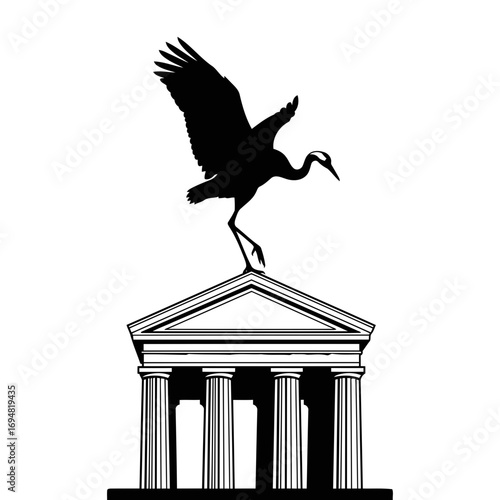 eagle on the column