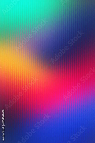 Gradient glass strip illustration of abstract colorful gradient background with vertical lines texture, vibrant and dynamic background