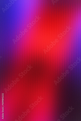 Gradient glass strip illustration of abstract background with vertical lines and vibrant red and purple gradient background