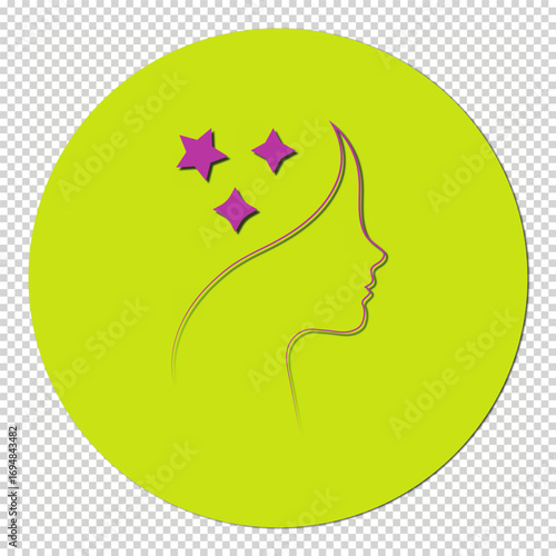 Women's Skincare Icon | Beauty & Cosmetic Graphic
