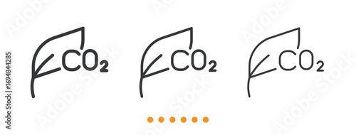 Photosynthesis icon. Thin line icon vector