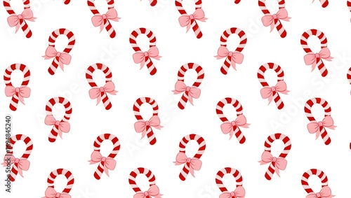 Winter High-End Textile Studio Seamless Pattern / Candy Cane Delight