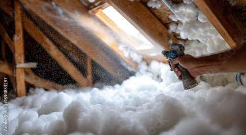 Roof insulation installation