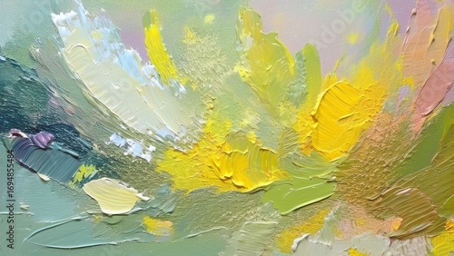 Artistic Oil Paint Textures with Vibrant Color Strokes as Abstract Background for Modern Creative Design and Decorative Backdrop