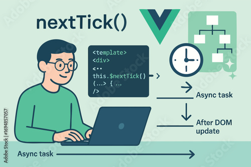 Vue Async DOM Update