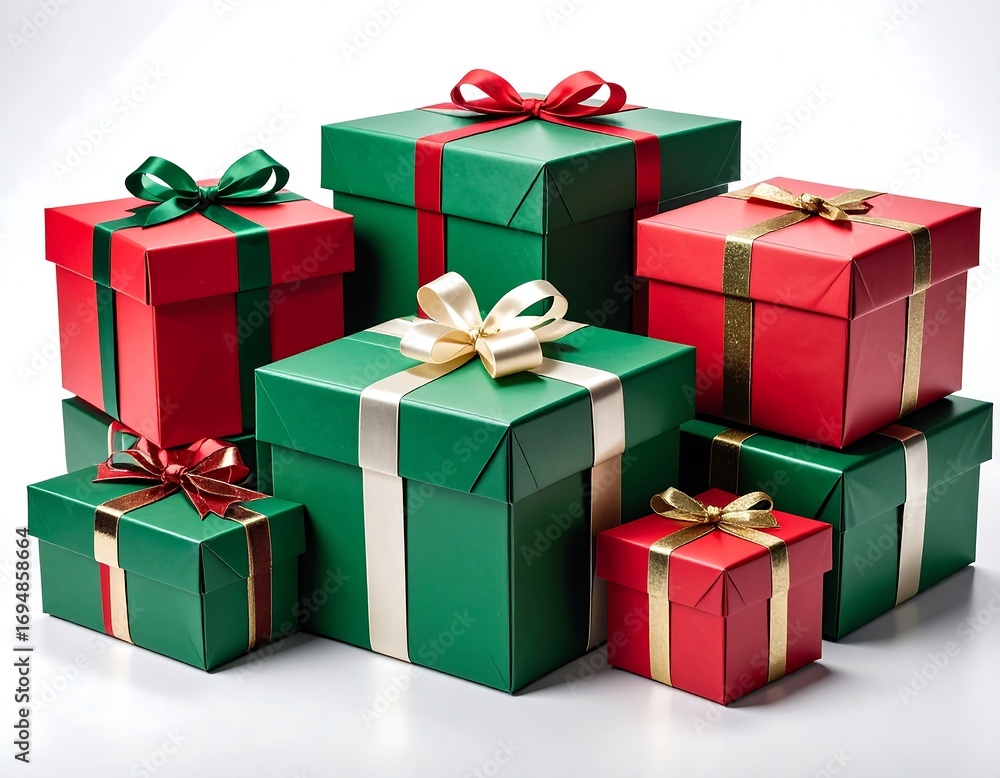 Obraz premium Stack of Christmas presents