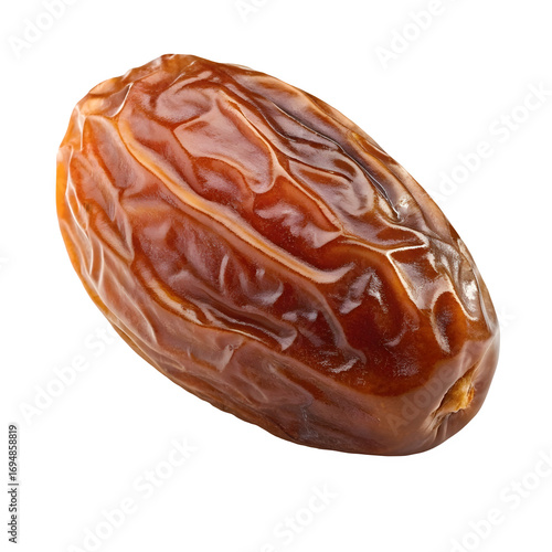 Fresh date fruit isolated on transparent background, a healthy and sweet snack