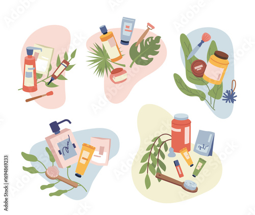 Organic Skincare and Natural Beauty Products Set