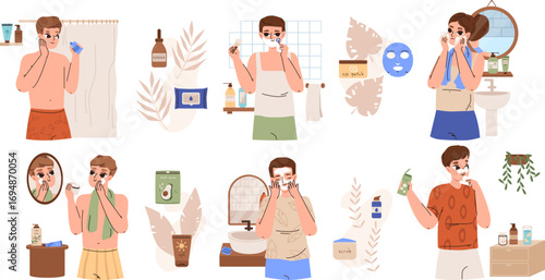 People Performing Daily Personal Care and Grooming