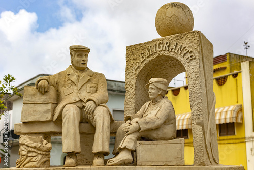 Sculpted group depicting Emigrants in Gagliano del Capo, Italy (2011)