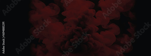 Dark background with swirling ominous red smoke cloud texture