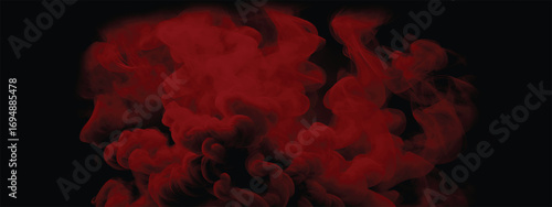 Dark background with swirling ominous red smoke cloud texture