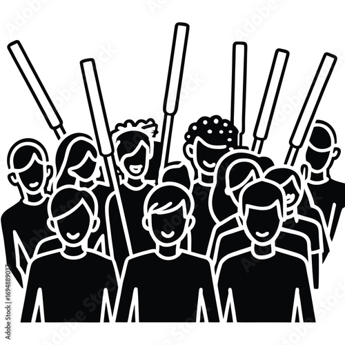 crowd-of-people-with-glow-sticks-isolated-on-white.eps