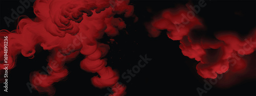 Crimson mist texture blending with shadows in gothic abstract background
