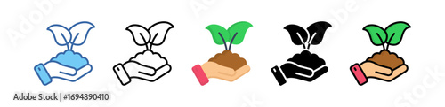 Environment Care Icon Multi Style Illustration