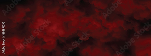 Thick textured crimson smoke background for spooky mysterious effect