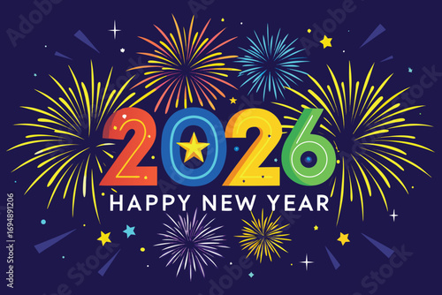 Adobe Illustrator Artwork Happy new yeaar 2026