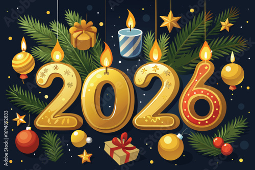 Adobe Illustrator Artwork Happy new year 2026