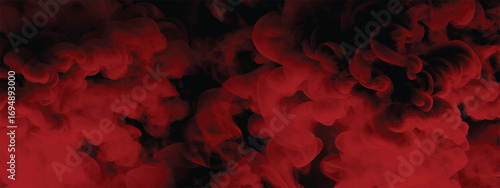 Intense dangerous looking red smoke cloud for cinematic background use