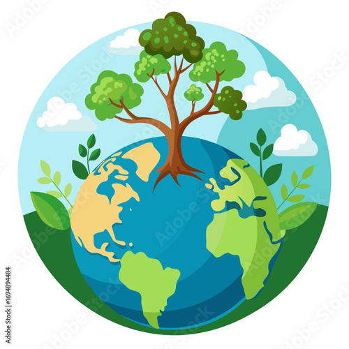 tree and earth