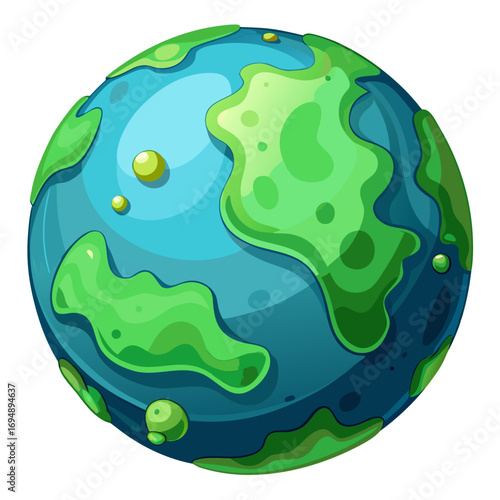 planet earth in the space
