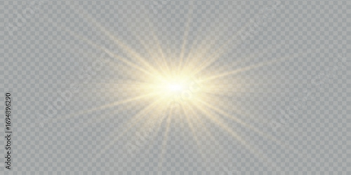 Light star gold png. Light sun gold png. Light flash gold png. vector illustrator. summer season beach
