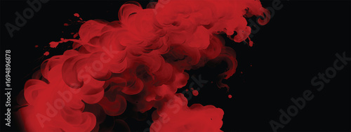 Abstract fiery red smoke background symbolizing danger and intensity