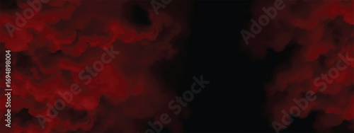 Red haze effect covering dark space creating abstract textured background