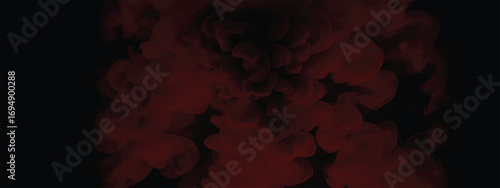 Intense dark atmospheric effect with dense crimson smoke cloud texture