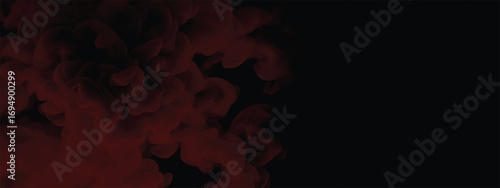 Red smoky background suitable for abstract artistic and dramatic designs