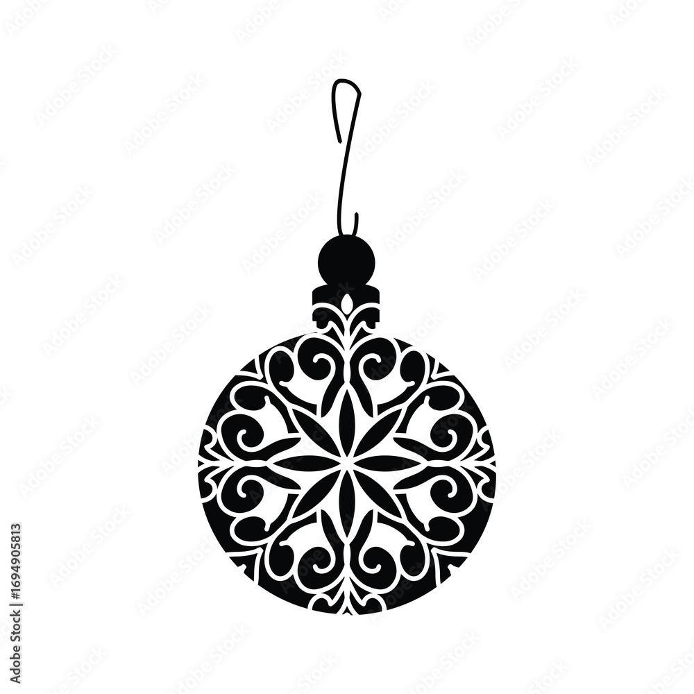 Fototapeta premium christmas tree ornament vector 