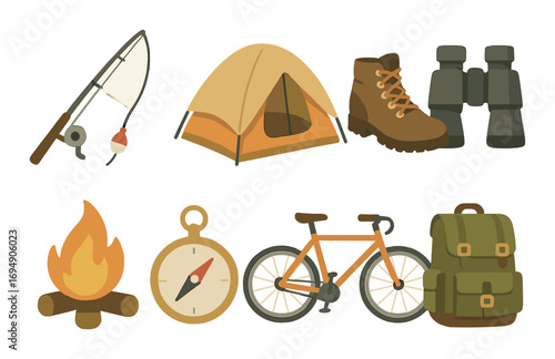 Holistic wellness symbols with leaves, candles, tea, and incense