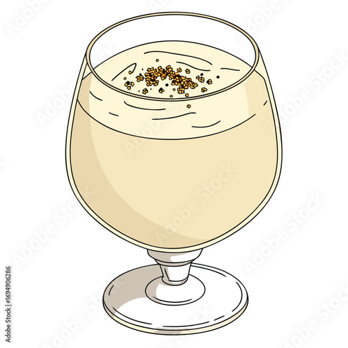 Variety of Hot and Cold Drinks, Coffee, Tea, Juice, and Cocktail Vector Illustration