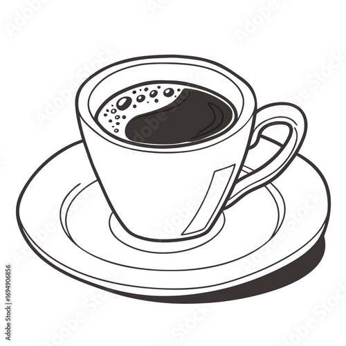 Variety of Hot and Cold Drinks, Coffee, Tea, Juice, and Cocktail Vector Illustration
