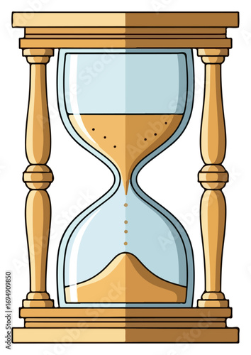Hourglass Sand Time Measurement Device.