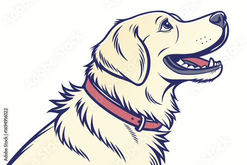 vector illustration of a dog