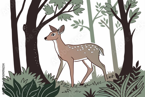 deer in the forest