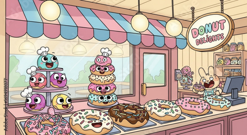 Cute pastel house illustration, cartoon home, fantasy architecture, whimsical building design, fairy tale house