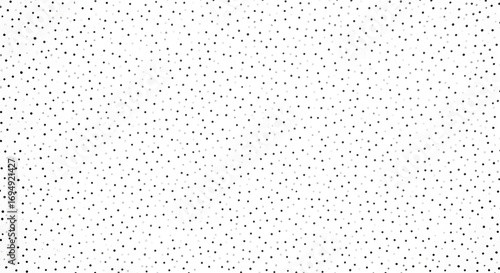 A dense scattering of small black dots across a white background creating a speckled texture effect