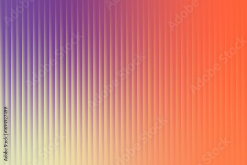 Vibrant abstract background with vertical ribbed texture in a bold purple to orange gradient, creating a dynamic and energetic visual contrast