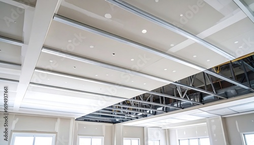 Under construction ceiling interior view