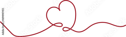 Minimal heart line art PNG illustration. Simple hand drawn love symbol outline with transparent background for Valentine’s Day, wedding design, stickers, greeting cards, and digital decoration