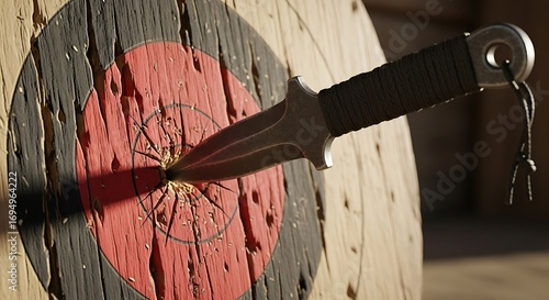 Knife Target Bullseye Accuracy.