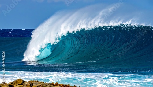 Fototapeta Naklejka Na Ścianę i Meble -  Powerful ocean wave