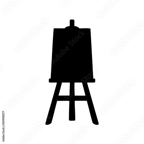 Artistic easel stands ready with canvas to inspire creative expression and imagination