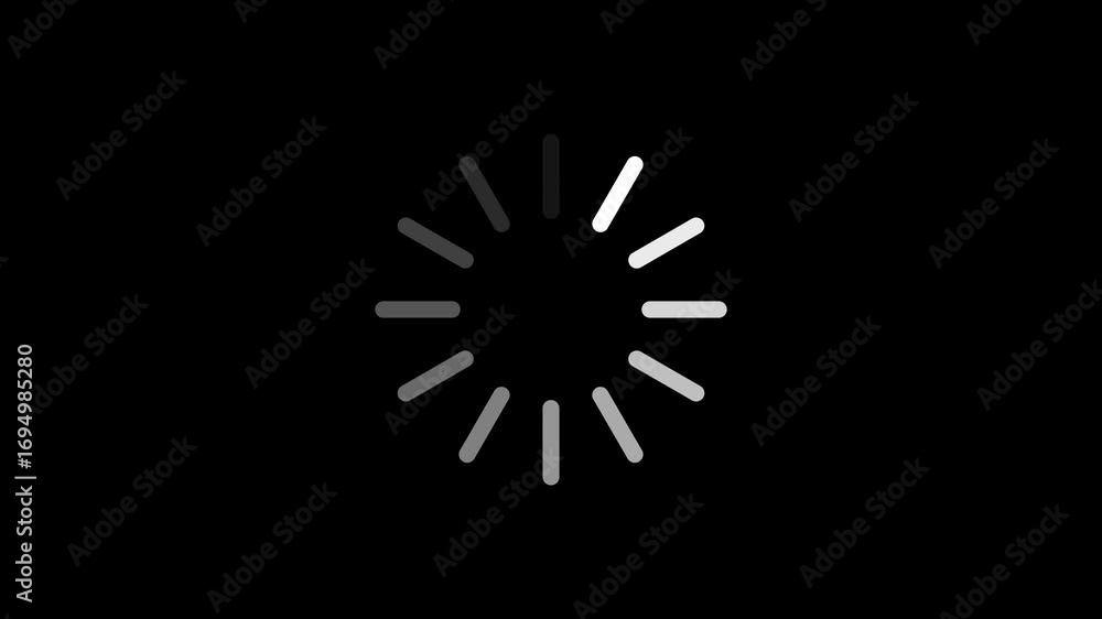 Loading scale. Video animation on transparent background. Video loading ...