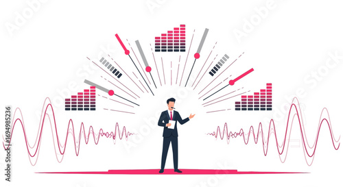 Managerial presentation of business indicators and data analysis using technological tools