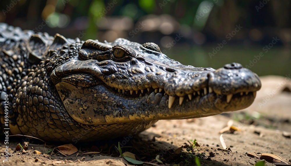 Obraz premium Close-up of a crocodile