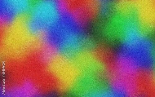 Abstract rainbow colored background with a grainy texture and diagonal pattern background
