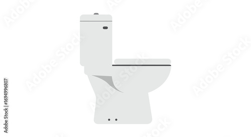 a modern toilet design with sleek lines and minimalist silhouette